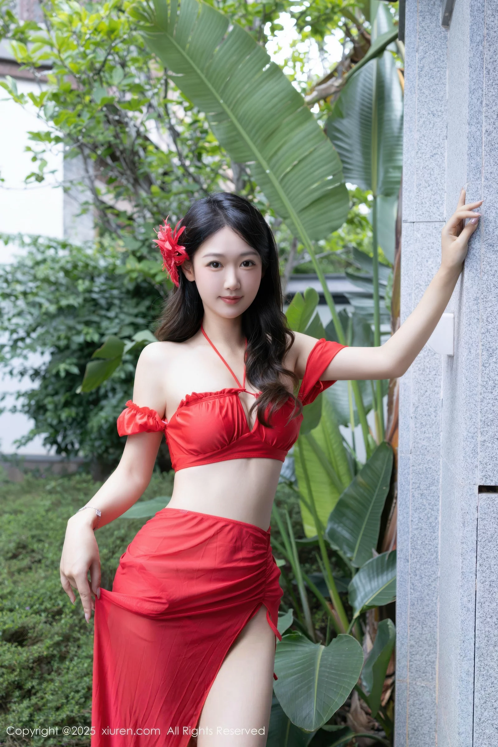 Xgyw.Org_[XiuRen秀人网]No.10662_模特唐安琪性感红色短裙露红色泳衣秀曼妙身姿迷人诱惑写真80P