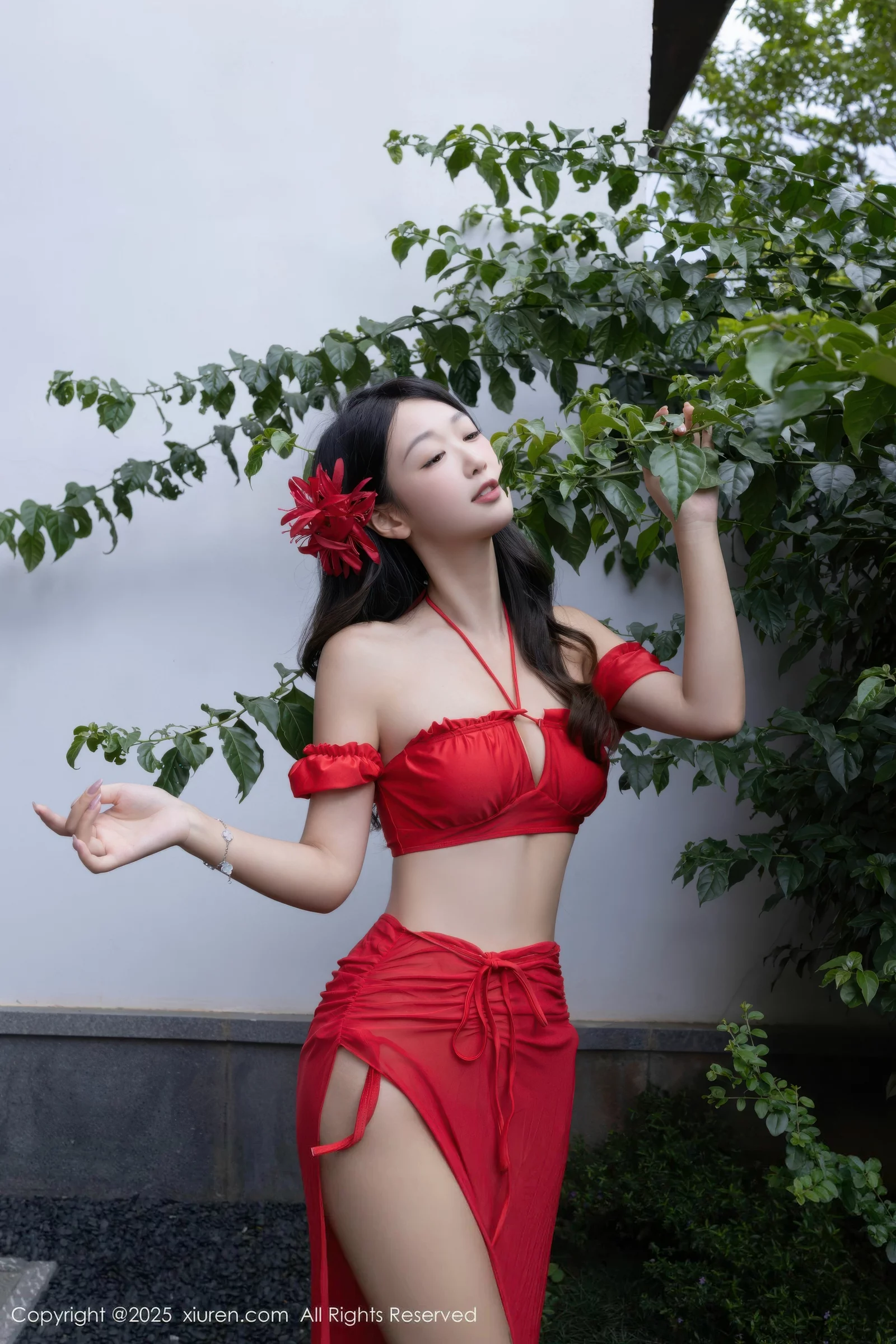 Xgyw.Org_[XiuRen秀人网]No.10662_模特唐安琪性感红色短裙露红色泳衣秀曼妙身姿迷人诱惑写真80P