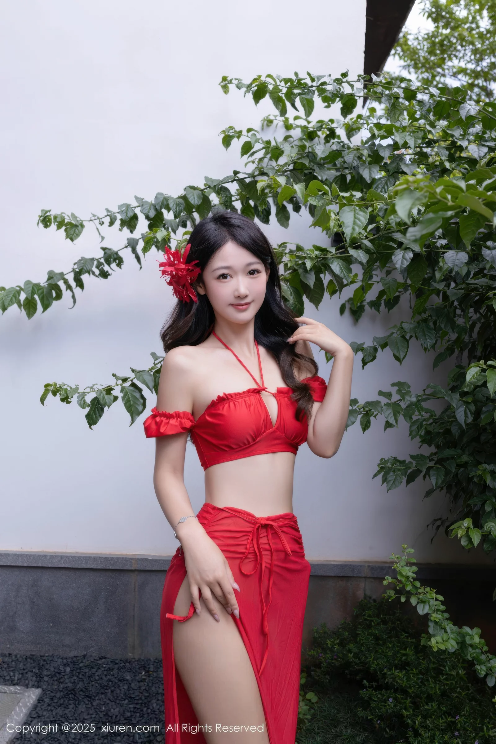 Xgyw.Org_[XiuRen秀人网]No.10662_模特唐安琪性感红色短裙露红色泳衣秀曼妙身姿迷人诱惑写真80P