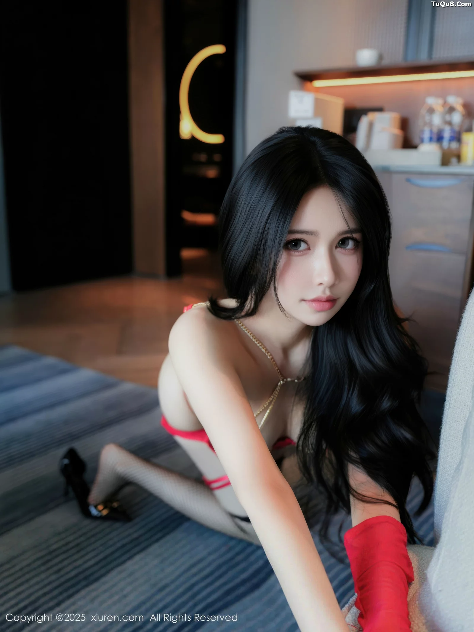 Xgyw.Org_[XiuRen秀人网]No.10738_模特shelly诗莉吖性感红色情趣服饰配黑丝网袜秀曼妙身姿诱惑写真82P