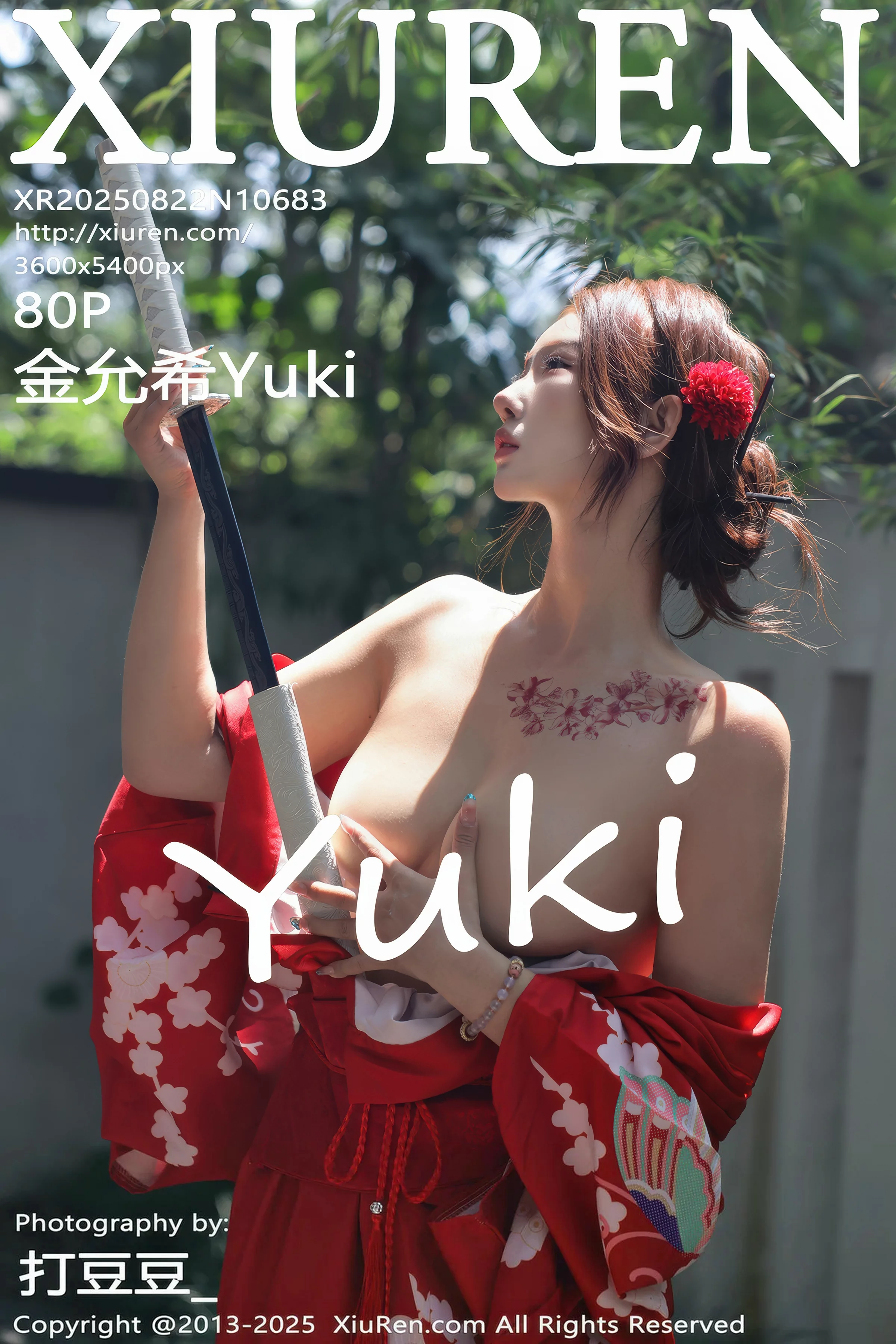 Xgyw.Org_[XiuRen秀人网]No.10683_模特金允希Yuki户外性感红色和服半脱秀完美身材惹火诱惑写真80P